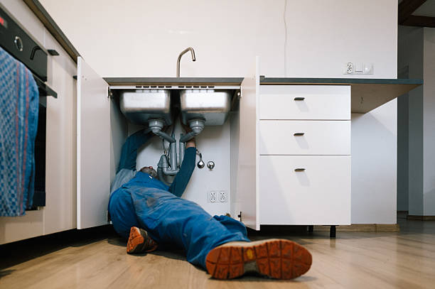 Professional Emergency Plumber technician working in Lillington, NC